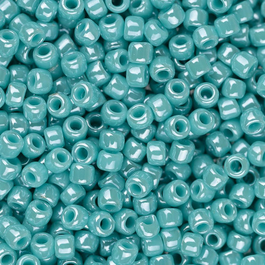 11/0 Toho Seed Beads #132 Opaque Lustered Turquoise 8-9g Vial