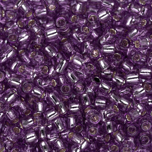 11/0 Toho Seed Beads #2219 Silver Lined Light Grape 8-9g Vial