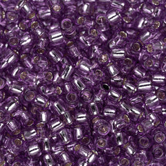 11/0 Toho Seed Beads #2219 Silver Lined Light Grape 8-9g Vial