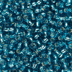 11/0 Toho Seed Beads #23BDAF Silver Lined Light Green Aquamarine 8-9g Vial