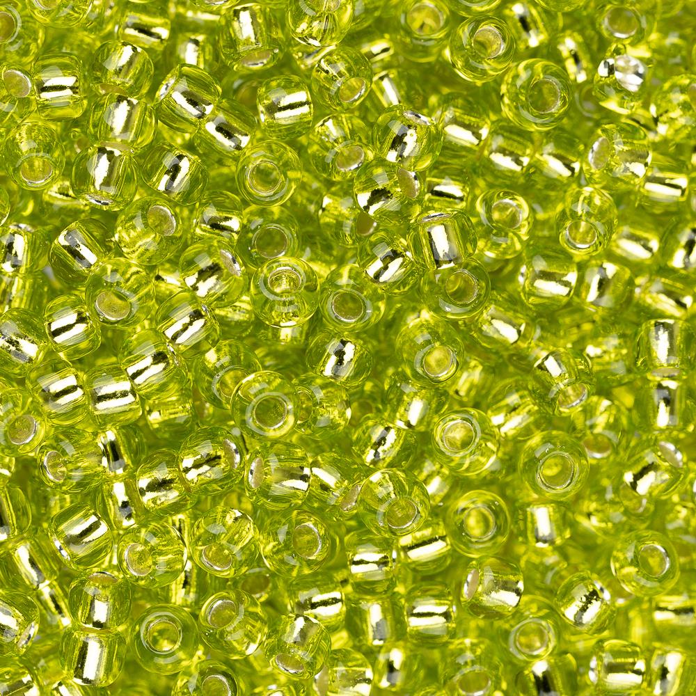 11/0 Toho Seed Beads #24 Silver Lined Lime Green 8-9g Vial