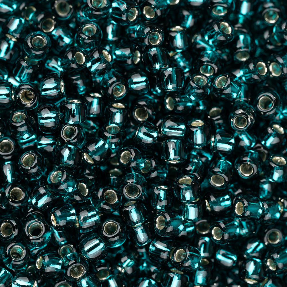 11/0 Toho Seed Beads #27BD Silver Lined Teal 8-9g Vial