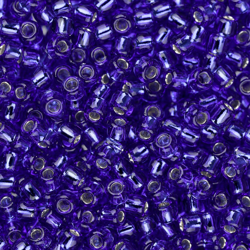 11/0 Toho Seed Beads #28 Silver Lined Cobalt 8-9g Vial