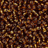 11/0 Toho Seed Beads #34 Silver Lined Smoky Topaz 8-9g Vial