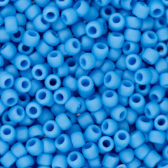 11/0 Toho Seed Beads #43DF Opaque Frosted Cornflower 8-9g Vial