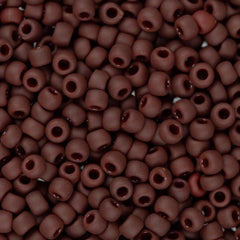 11/0 Toho Seed Beads #46F Opaque Frosted Oxblood 8-9g Vial