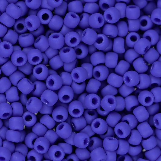 11/0 Toho Seed Beads #48F Opaque Frosted Navy Blue 8-9g Vial