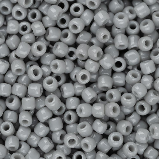 11/0 Toho Seed Beads #53 Opaque Grey 8-9g Vial