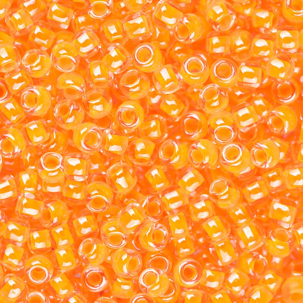 11/0 Toho Seed Beads #802 Luminous Neon Orange 8-9g Vial