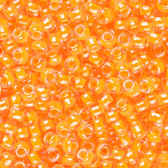 11/0 Toho Seed Beads #802 Luminous Neon Orange 8-9g Vial