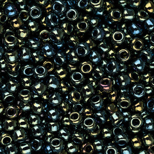 11/0 Toho Seed Beads #84 Metallic Iris Green Brown 8-9g Vial