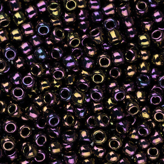 11/0 Toho Seed Beads #85 Metallic Iris Purple 8-9g Vial