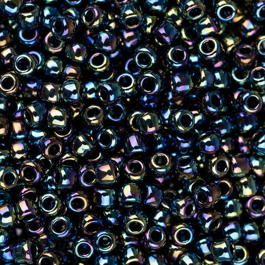 11/0 Toho Seed Beads #86 Metallic Rainbow Iris 8-9g Vial