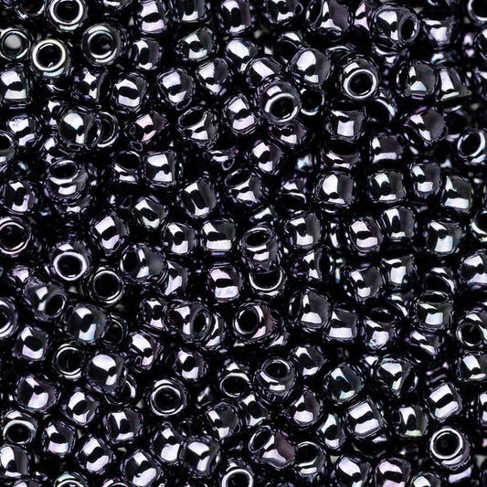 11/0 Toho Seed Beads #90 Metallic Amethyst Gunmetal 8-9g Vial