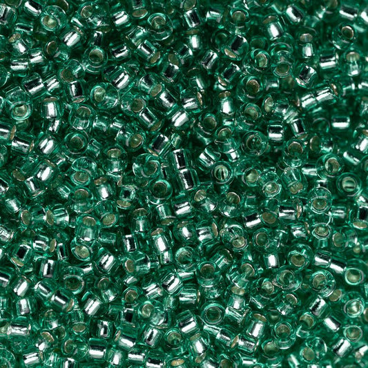 15/0 Toho Seed Beads #24B Silver Lined Dark Peridot 8-9g Vial