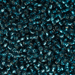 15/0 Toho Seed Beads #27BD Silver Lined Teal 8-9g Vial