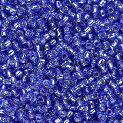 15/0 Toho Seed Beads #35 Silver Lined Sapphire 8-9g Vial