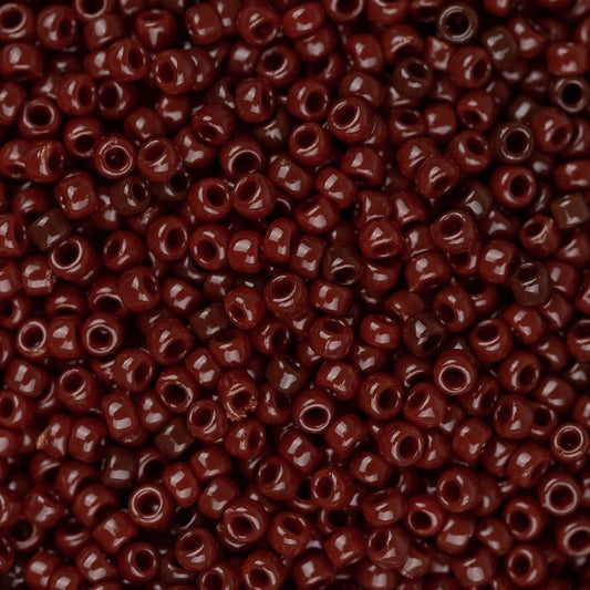 15/0 Toho Seed Beads #46 Opaque Oxblood 8-9g Vial