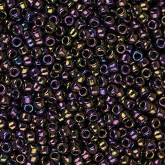 15/0 Toho Seed Beads #85 Metallic Iris - Purple 8-9g Vial