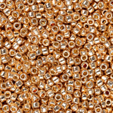 15/0 Toho Seed Beads #PF551 PermaFinish Galvanized Rose Gold 8-9g Vial