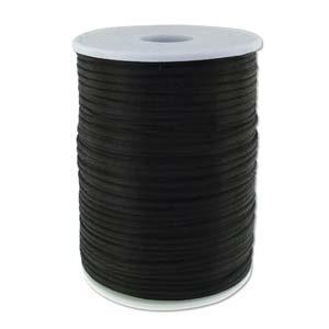 2mm Black Satin Rattail Cord 144yd