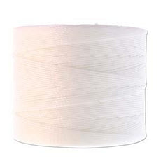 S-Lon Micro Bead Cord .12mm White 262yd Spool