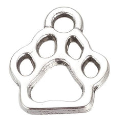 1/2" Dog Paw Charm 5/pk