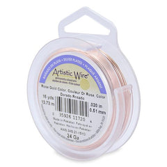 24g Artistic Wire Non-Tarnish Rose Gold 15yd