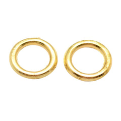 7mm Gold Soldered Jump Rings 100/pk