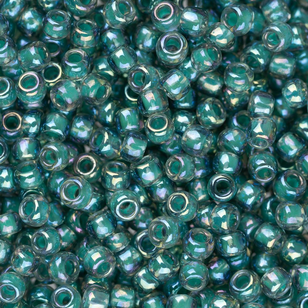 11/0 Toho Seed Beads #1833 Teal Rainbow Light Sapphire 8-9g Vial