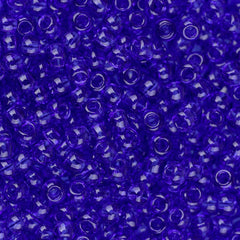 11/0 Toho Seed Beads #8 Transparent Cobalt 8-9g Vial