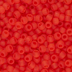 11/0 Toho Seed Beads #5F Transparent Frosted Light Siam Ruby 8-9g Vial