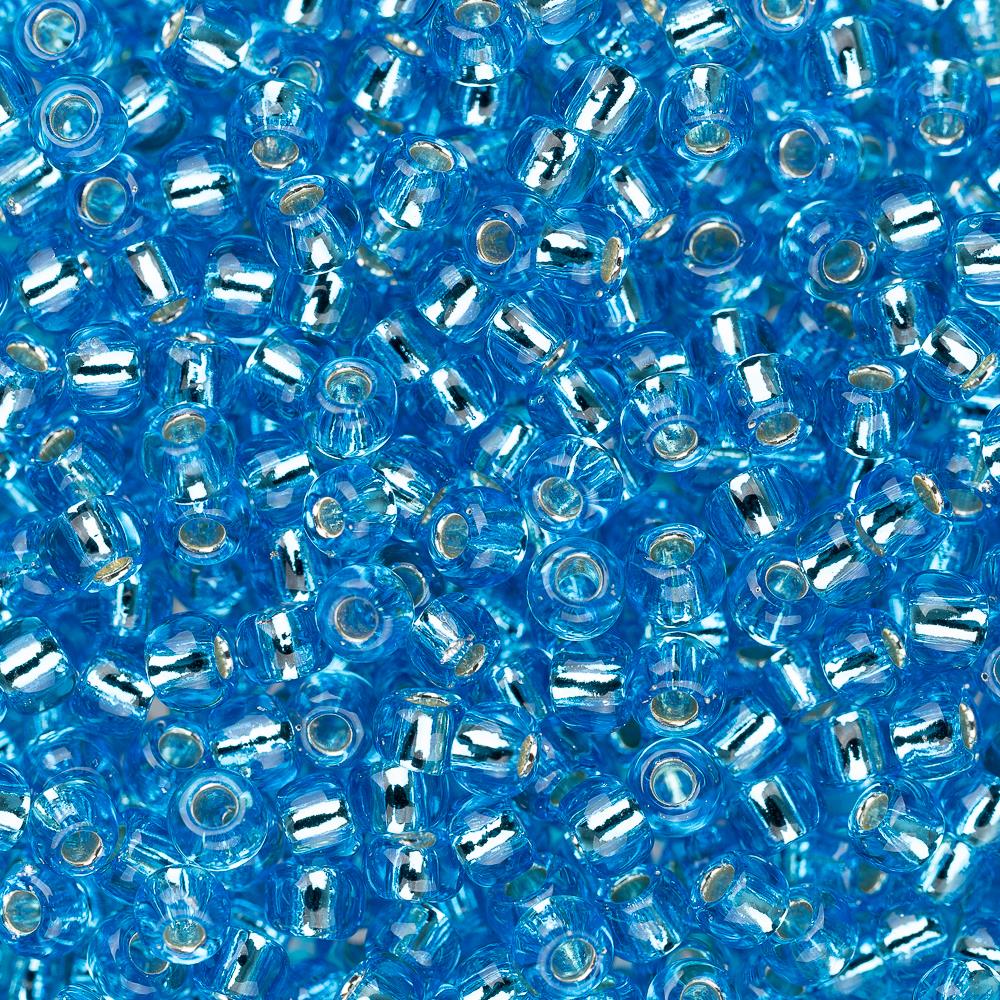 11/0 Toho Seed Beads #23B Silver Lined Dark Aqua 8-9g Vial