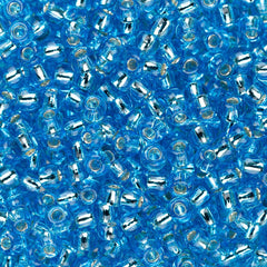 11/0 Toho Seed Beads #23B Silver Lined Dark Aqua 8-9g Vial