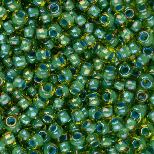 11/0 Toho Seed Beads #947 Green Lined Lime Green 8-9g Vial