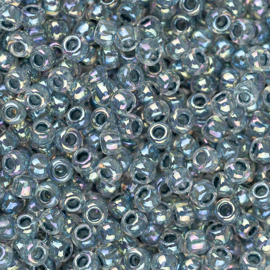 11/0 Toho Seed Beads #773 Montana Blue Lined Rainbow Crystal 8-9g Vial