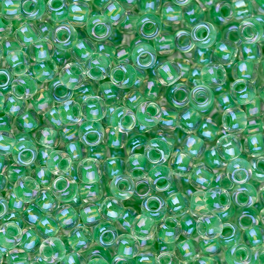 11/0 Toho Seed Beads #187 Shamrock Lined Crystal 8-9g Vial