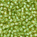 11/0 Toho Seed Beads #945 Mint Julep Lined Jonquil 8-9g Vial