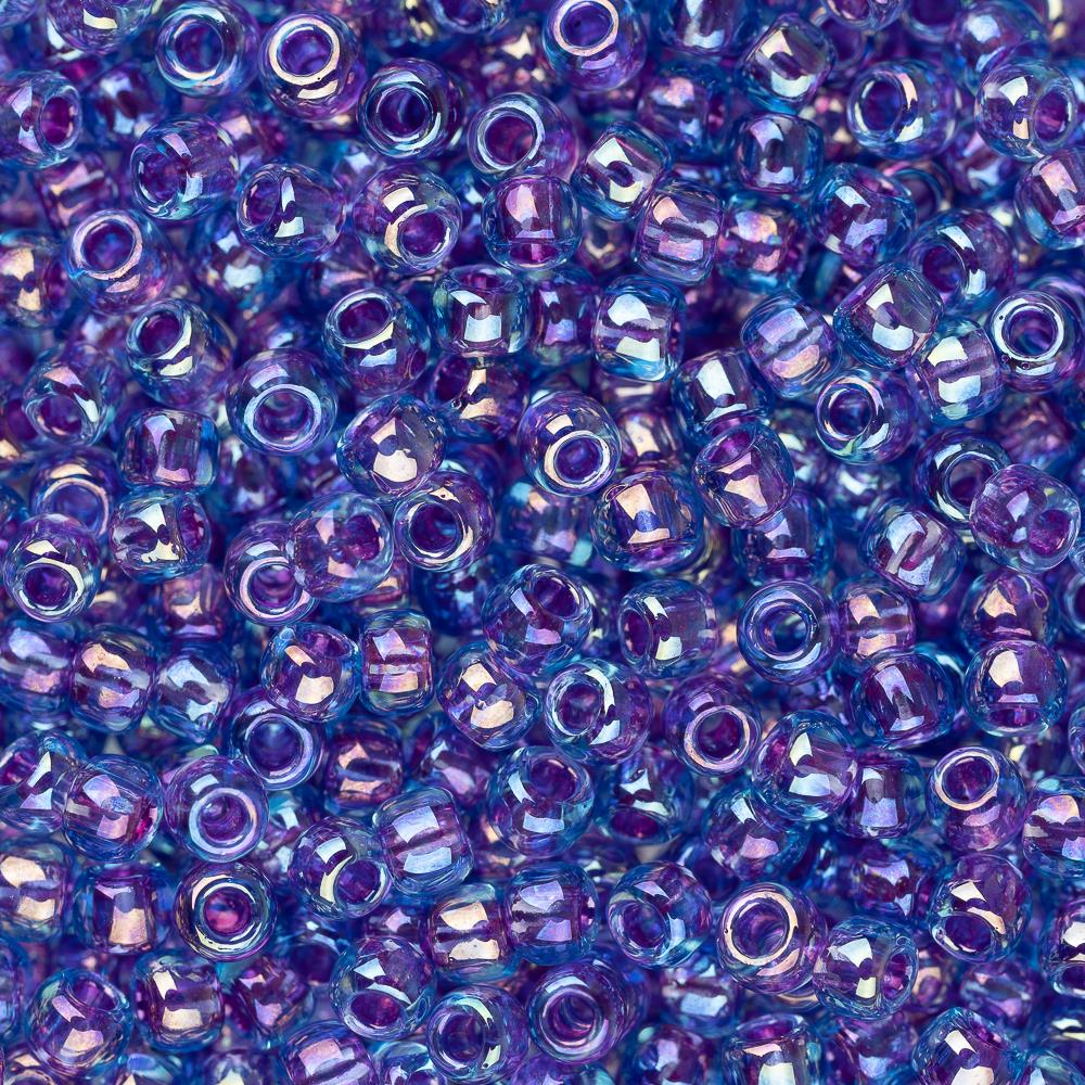 11/0 Toho Seed Beads #776 Purple Lined Rainbow Aqua 8-9g Vial