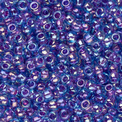 11/0 Toho Seed Beads #776 Purple Lined Rainbow Aqua 8-9g Vial