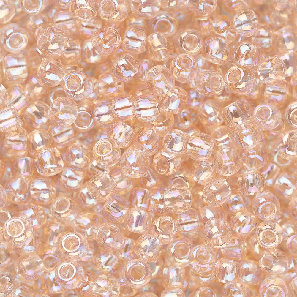 11/0 Toho Seed Beads #169 Transparent Rainbow Rosaline 8-9g Vial