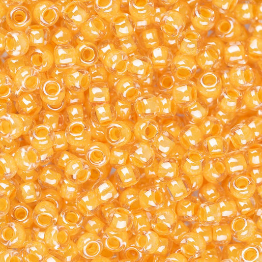 11/0 Toho Seed Beads #984 Papaya Lined Crystal 8-9g Vial