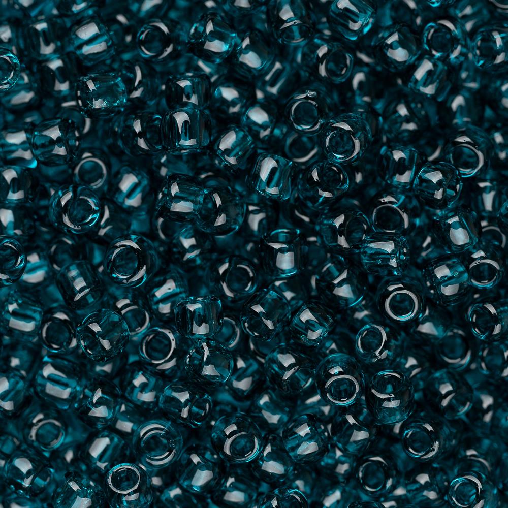 11/0 Toho Seed Beads #7BD Transparent Capri Blue 8-9g Vial