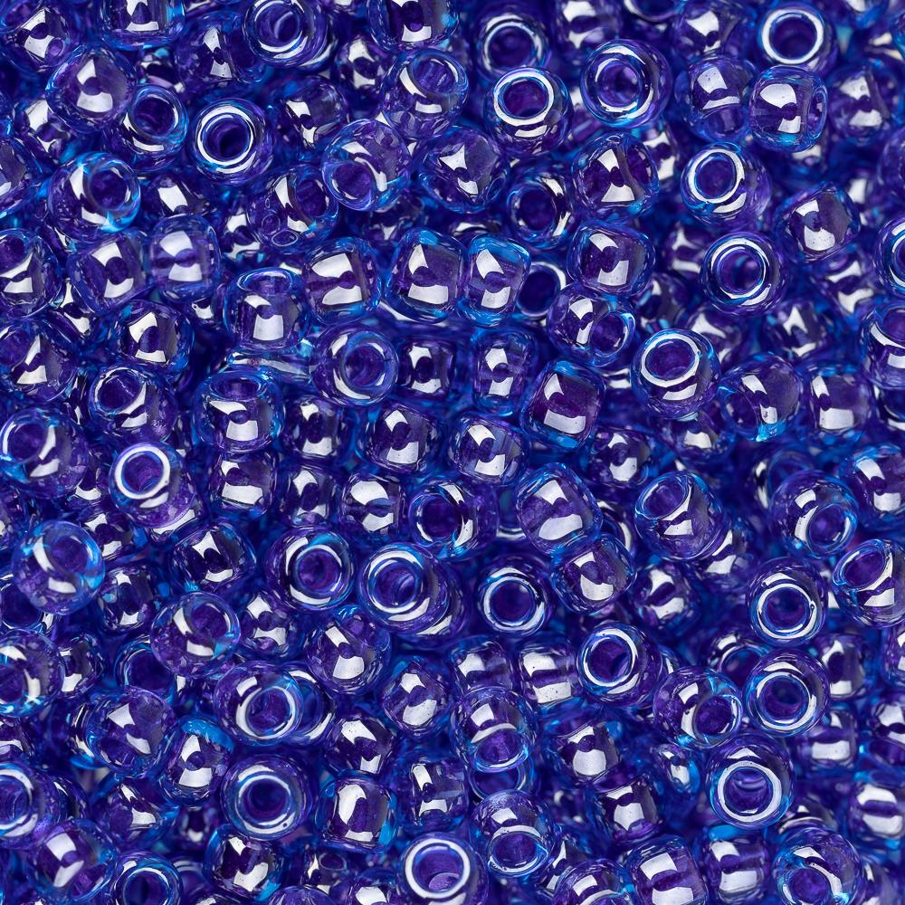 11/0 Toho Seed Beads #361 Violet Lined Dark Aqua 8-9g Vial