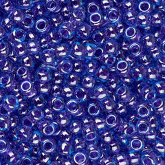 11/0 Toho Seed Beads #361 Violet Lined Dark Aqua 8-9g Vial