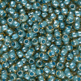 11/0 Toho Seed Beads #953 Turquoise Lined Jonquil 8-9g Vial