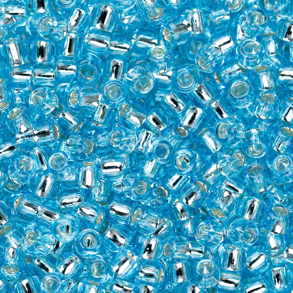 11/0 Toho Seed Beads #23 Silver Lined Aquamarine 8-9g Vial