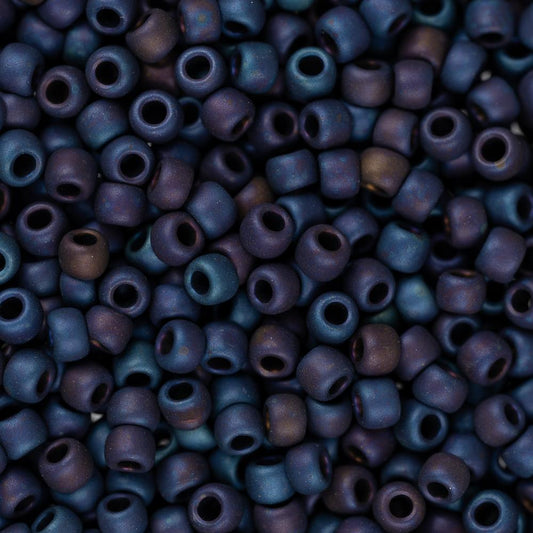 11/0 Toho Seed Beads #82F Frosted Metallic Nebula 8-9g Vial