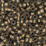 11/0 Toho Seed Beads #999F Gold Lined Frosted Black Diamond 8-9g Vial