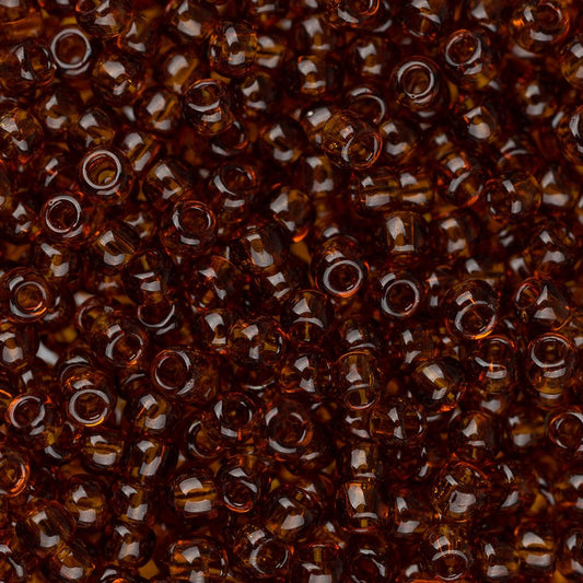 11/0 Toho Seed Beads #941 Transparent Smoky Topaz 8-9g Vial